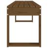 Stylish Garden Bench in Honey Brown - Solid Pine Wood