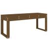 Stylish Garden Bench in Honey Brown - Solid Pine Wood