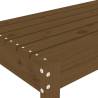 Stylish Garden Bench in Honey Brown - Solid Pine Wood