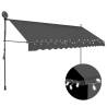 Manual Retractable Awning with LED 400 cm Anthracite Colour anthracite Quantity in Package 1 Width 400 cm 