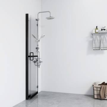 Foldable Walk-in Shower Wall - Transparent ESG Glass 70x190 cm