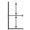 Foldable Walk-in Shower Wall - Transparent ESG Glass 70x190 cm