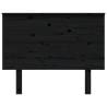 Stylish Black Solid Pine Bed Headboard - 104x6x82.5 cm