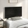 Stylish Black Solid Pine Bed Headboard - 104x6x82.5 cm