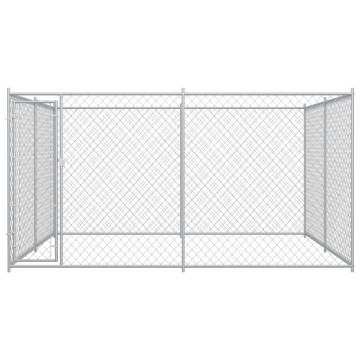 Outdoor Dog Kennel 383x383x185 cm - Safe & Spacious