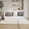 Day Bed White 75x190 cm Solid Wood Pine Colour white Size 75 x 190 cm 