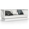 Day Bed White 75x190 cm - Solid Wood Pine | HipoMarket