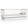 Day Bed White 75x190 cm - Solid Wood Pine | HipoMarket