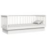 Day Bed White 75x190 cm - Solid Wood Pine | HipoMarket