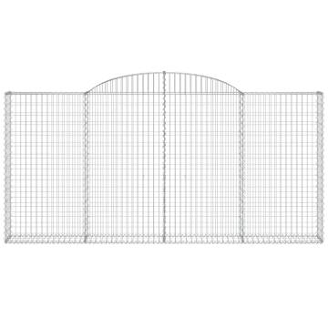 Arched Gabion Basket 300x30x140/160 cm - Galvanised Iron