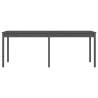 Garden Table Grey 203.5x100x76 cm | Solid Pine Wood