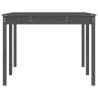 Garden Table Grey 203.5x100x76 cm | Solid Pine Wood