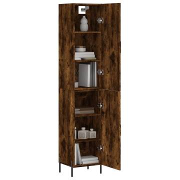 Elegant Highboard in Smoked Oak - Stylish Storage Solution