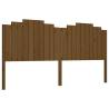 Honey Brown Solid Pine Bed Headboard - Stylish & Rustic Design