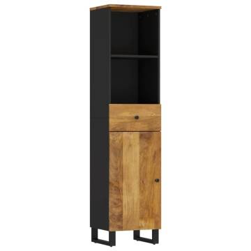 Bathroom Cabinet 38x33x160 cm - Solid Mango Wood | HipoMarket