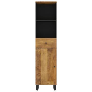 Bathroom Cabinet 38x33x160 cm - Solid Mango Wood | HipoMarket