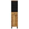 Bathroom Cabinet 38x33x160 cm - Solid Mango Wood | HipoMarket