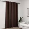 Linen-Look Blackout Curtain with Grommets Taupe 290x245cm Colour taupe Size 290 x 245 cm Quantity in Package 1 