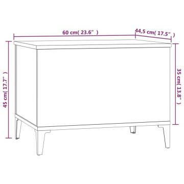 Stylish White Coffee Table - 60x44.5 cm | HipoMarket