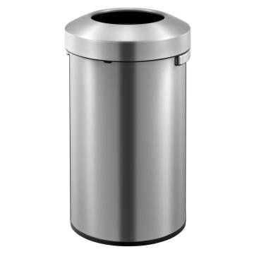 EKO Urban 90L Open Top Waste Bin - Matte Silver | HipoMarket