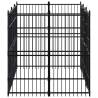 Outdoor Dog Kennel Steel 5.53 m² - Durable & Secure | Hipo Market