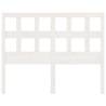 White Solid Wood Bed Headboard | Stylish & Rustic Design