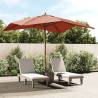 Garden Parasol with Wooden Pole Terracotta 300x300x273 cm Colour terracotta 