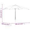 Garden Parasol with Wooden Pole - Terracotta 300x300x273 cm