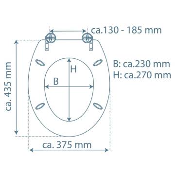 SCHÜTTE MARMOR STONE Soft-Close Toilet Seat - Comfort & Quality