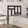 Bed Headboard Black 80.5x4x100 cm Solid Wood Pine Colour black Size 80.5 x 100 cm Quantity in Package 1 