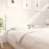 White Solid Wood Pine Bed Headboard - 185.5x4x100 cm