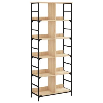 Sonoma Oak Bookshelf - Stylish Storage Solution | HipoMarket