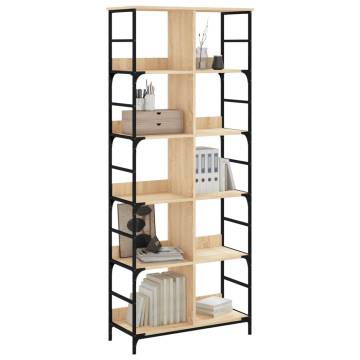 Sonoma Oak Bookshelf - Stylish Storage Solution | HipoMarket