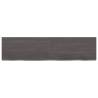 Rustic Dark Brown Wall Shelf - Solid Oak Wood | HipoMarket