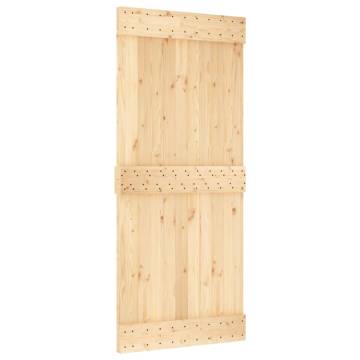 NARVIK Solid Wood Pine Door 90x210 cm - Stylish & Secure