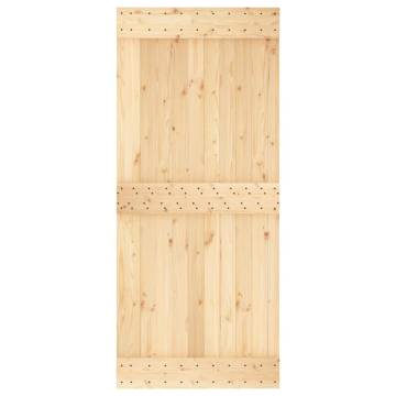 NARVIK Solid Wood Pine Door 90x210 cm - Stylish & Secure