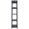 Versatile Black Storage Shelf Rack - 500 kg Capacity