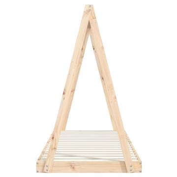 Kids Bed Frame 80x200 cm - Solid Pine Wood | Hipo Market