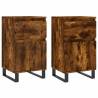 Trendy Smoked Oak Sideboards - 2 pcs Engineered Wood | Hipo Market