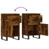 Trendy Smoked Oak Sideboards - 2 pcs Engineered Wood | Hipo Market