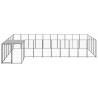 Durable Dog Kennel - 13.31 m² Steel Outdoor Enclosure