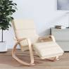 Rocking Chair Cream Fabric Colour cream Quantity in Package 1 