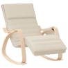 Comfortable Cream Fabric Rocking Chair | HipoMarket