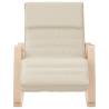 Comfortable Cream Fabric Rocking Chair | HipoMarket