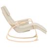 Comfortable Cream Fabric Rocking Chair | HipoMarket