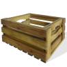 Apple Crate Set - 2 Pieces of Solid Acacia Wood | HIPO Market