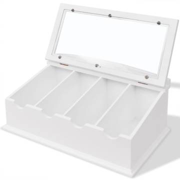 Elegant White Baroque Cutlery Tray - Organize with Style