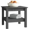 Elegant Grey Coffee Table | Solid Wood Pine - 45x45x40 cm