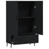 Stylish Highboard Black 69.5x31x115 cm - Engineered Wood