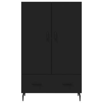 Stylish Highboard Black 69.5x31x115 cm - Engineered Wood